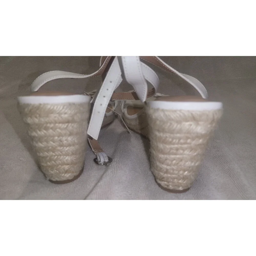 A New Day Women's Espadrille Wedge Heels Sandals Memory Foam Insoles Sz 9.5 NWT